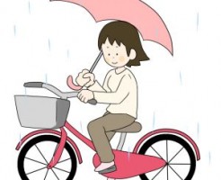 自転車の傘
