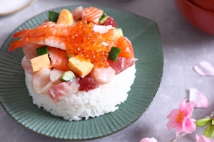 ひな祭りのちらし寿司の写真